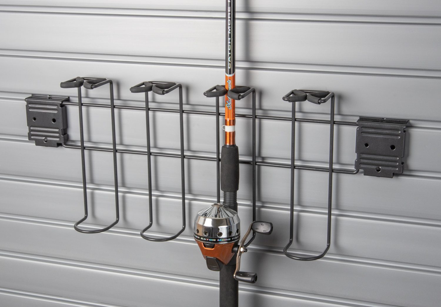 A Fishing Rod Holder placed On A wall